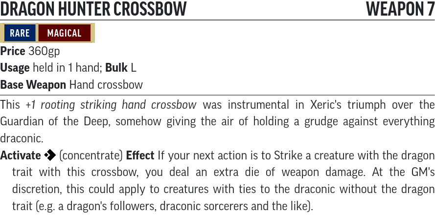 Dragon Hunter Crossbow
